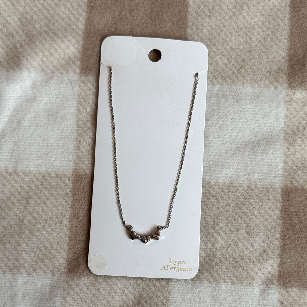 Silver Hearts Necklace